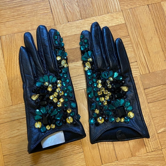H&M gem leather gloves ✨ - Picture 1 of 5
